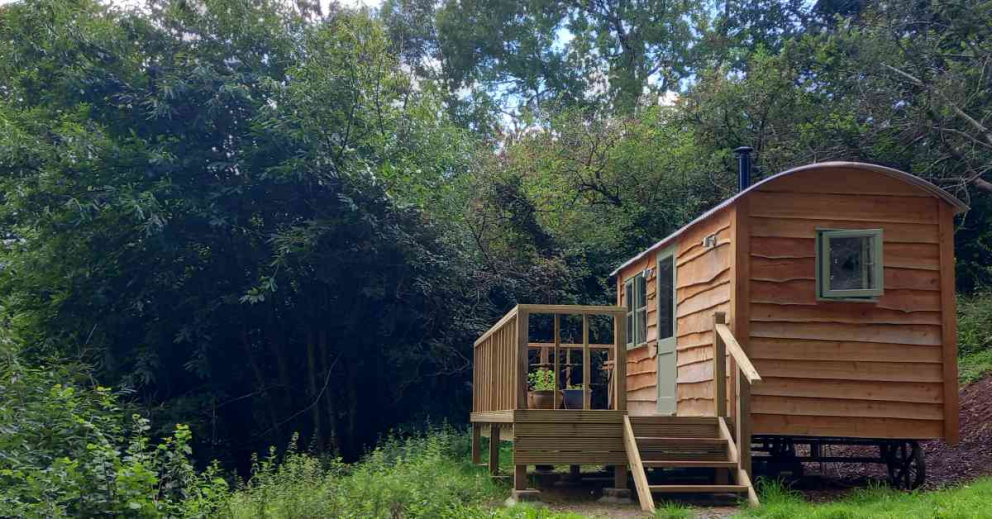 The Hermitage solo solitary retreat venue at The Sharpham Trust - exterior