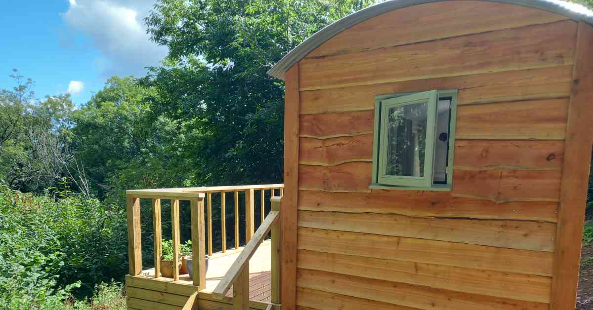 The Hermitage solo solitary retreat venue at The Sharpham Trust - exterior