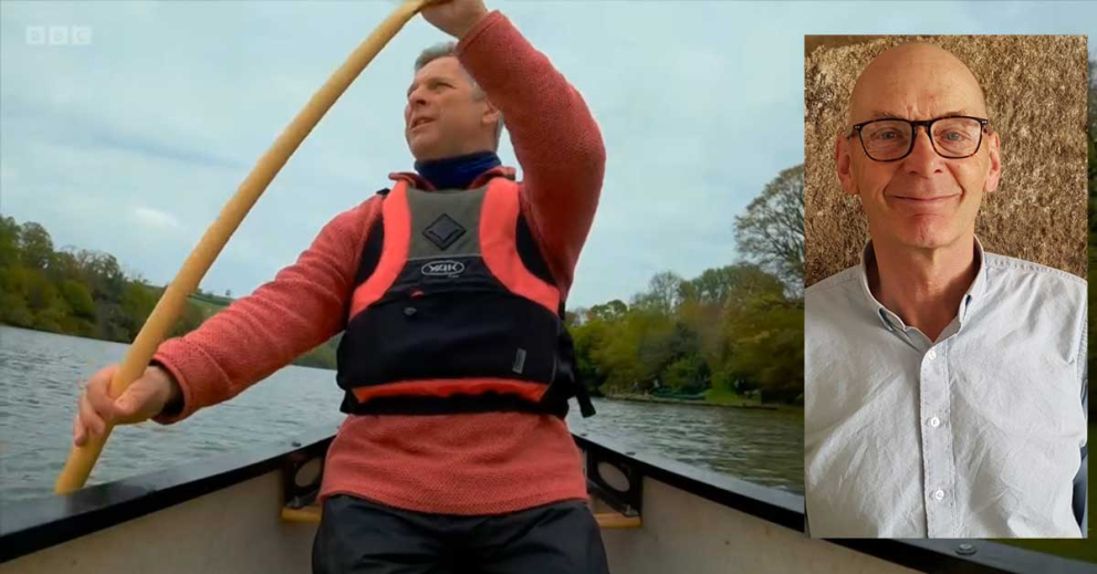 Sharpham Trust Director Julian Carnell and chair Daniel Stokes