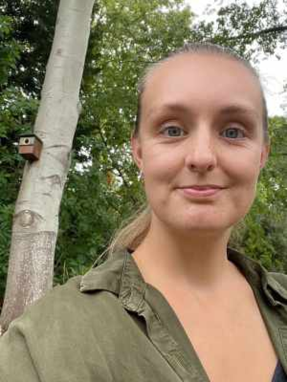 Ellie Beare, who will be leading a musical walk at Sharpham through the rewilded estate
