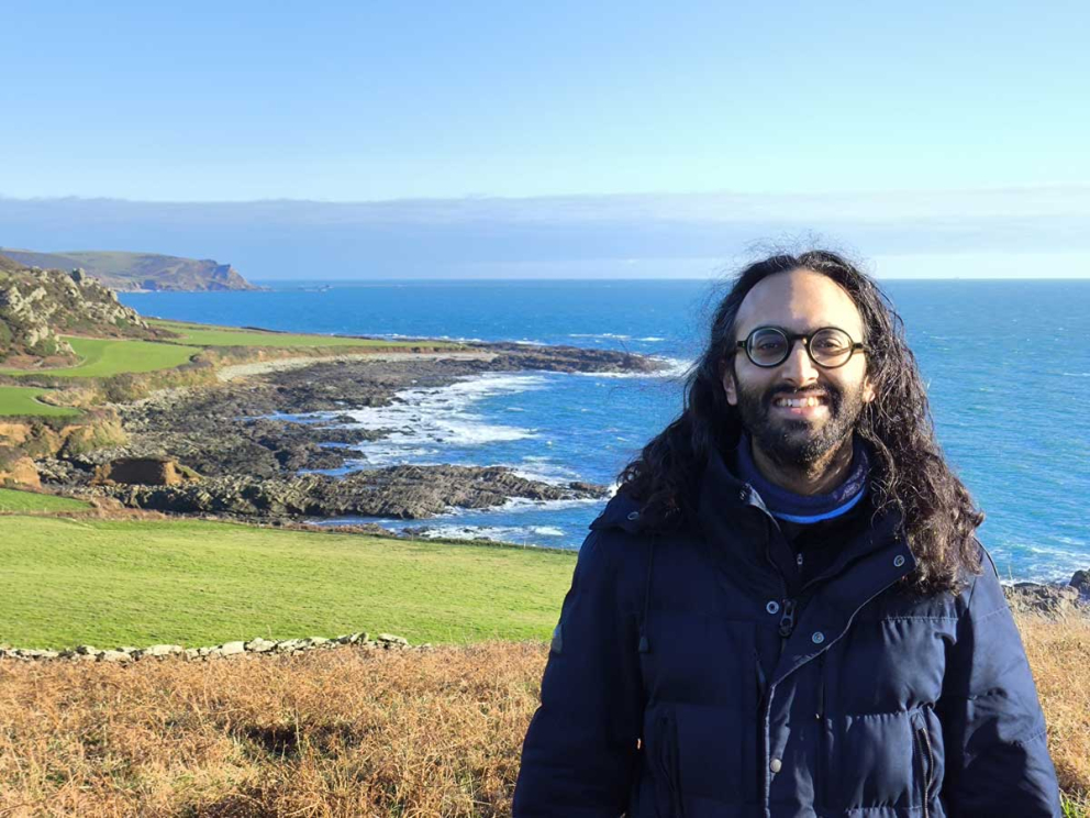 Viren Jeram on the South West Coast path
