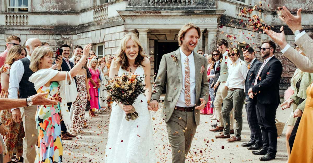 Sam & Lizzie's wedding at Sharpham in South Devon