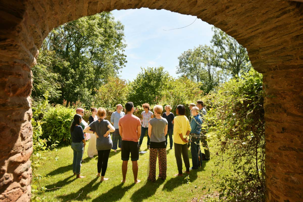 The Barn at The Sharpham Trust mindfulness retreat centre