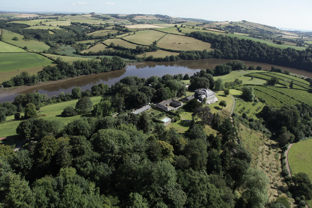 Sharpham House near the River Dart