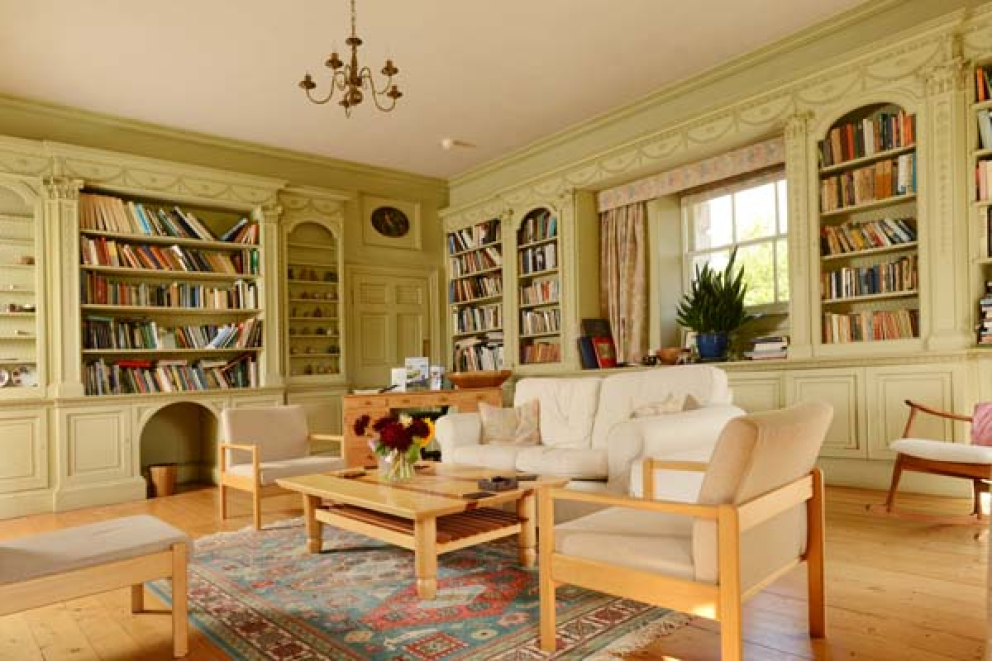 Sharpham House the Library